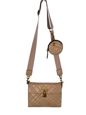 Kurt Geiger London Mini Brixton Quilted Leather Lock Shoulder Bag Coin Pouch